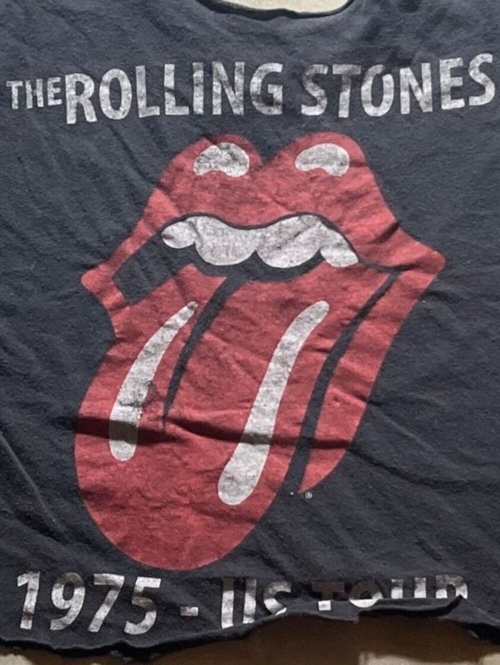The Rolling Stones Preowned Small Cropped T-shirt